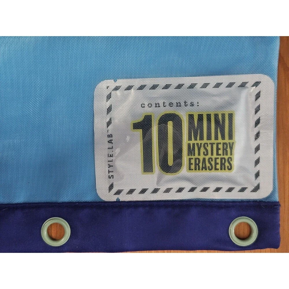STYLE.LAB Fashion Angels Binder Pouch 3-Ring Pencil Case with 10 Mystery Erasers